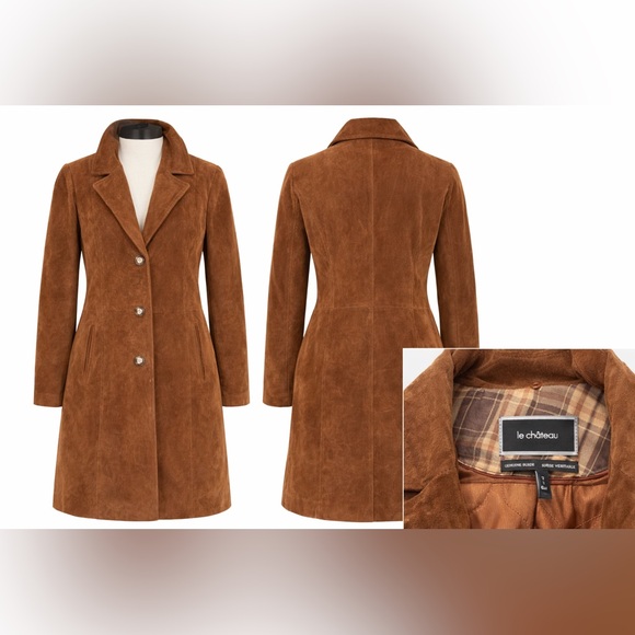 le chateau Jackets & Blazers - Vintage Suede Le Chateau Long Coat